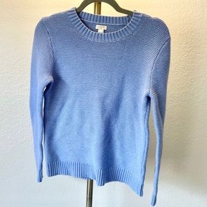 J. CREW Light Blue Knitted Warm Sweater
